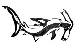 фото тату Акула молот от 23.01.2018 №011 - Tattoo Shark Hammer - tattoo-photo.ru