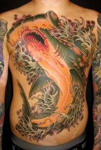 фото тату Акула молот от 23.01.2018 №019 - Tattoo Shark Hammer - tattoo-photo.ru