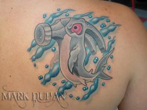 фото тату Акула молот от 23.01.2018 №054 - Tattoo Shark Hammer - tattoo-photo.ru