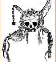 фото тату Веселый Роджер от 03.01.2018 №017 — tattoo Jolly Roger — tattoo-photo.ru