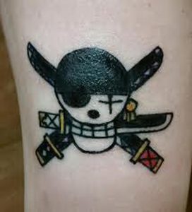 фото тату Веселый Роджер от 03.01.2018 №041 - tattoo Jolly Roger - tattoo-photo.ru