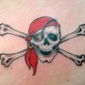 фото тату Веселый Роджер от 03.01.2018 №070 - tattoo Jolly Roger - tattoo-photo.ru