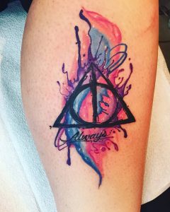фото тату Дары Смерти от 20.02.2018 №077 - Deathly Tattoo - tattoo-photo.ru