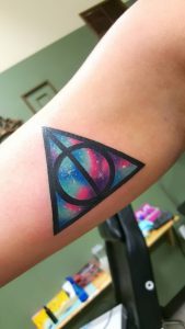 фото тату Дары Смерти от 20.02.2018 №078 - Deathly Tattoo - tattoo-photo.ru