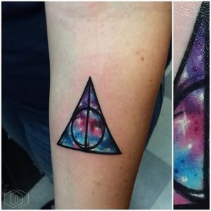 фото тату Дары Смерти от 20.02.2018 №079 - Deathly Tattoo - tattoo-photo.ru
