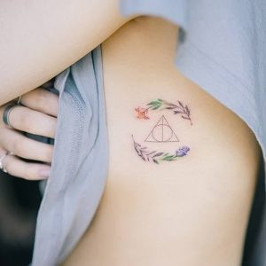 фото тату Дары Смерти от 20.02.2018 №082 - Deathly Tattoo - tattoo-photo.ru