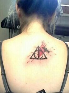 фото тату Дары Смерти от 20.02.2018 №087 - Deathly Tattoo - tattoo-photo.ru