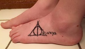 фото тату Дары Смерти от 20.02.2018 №091 - Deathly Tattoo - tattoo-photo.ru