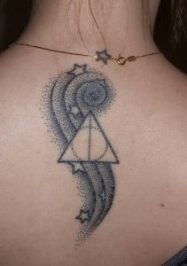 фото тату Дары Смерти от 20.02.2018 №092 - Deathly Tattoo - tattoo-photo.ru