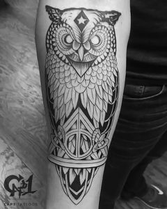фото тату Дары Смерти от 20.02.2018 №100 - Deathly Tattoo - tattoo-photo.ru