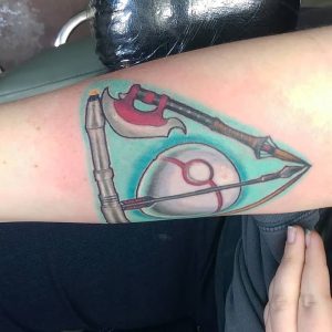 фото тату Дары Смерти от 20.02.2018 №101 - Deathly Tattoo - tattoo-photo.ru