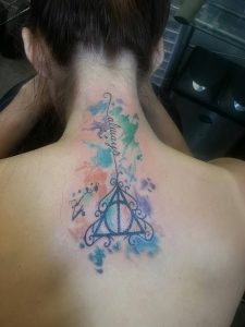 фото тату Дары Смерти от 20.02.2018 №103 - Deathly Tattoo - tattoo-photo.ru