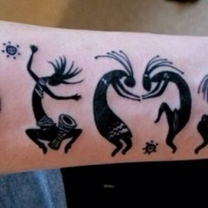 фото тату Кокопелли от 20.02.2018 №016 - Kokopelli tattoo - tattoo-photo.ru