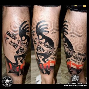 фото тату Кокопелли от 20.02.2018 №018 - Kokopelli tattoo - tattoo-photo.ru