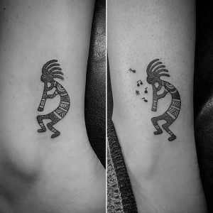 фото тату Кокопелли от 20.02.2018 №057 - Kokopelli tattoo - tattoo-photo.ru