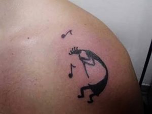 фото тату Кокопелли от 20.02.2018 №086 - Kokopelli tattoo - tattoo-photo.ru