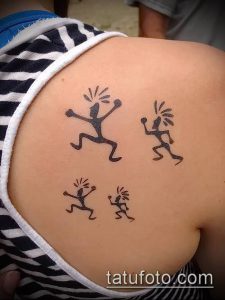 фото тату Кокопелли от 20.02.2018 №160 - Kokopelli tattoo - tattoo-photo.ru