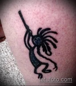 фото тату Кокопелли от 20.02.2018 №162 - Kokopelli tattoo - tattoo-photo.ru