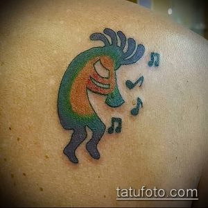 фото тату Кокопелли от 20.02.2018 №166 - Kokopelli tattoo - tattoo-photo.ru