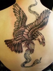фото тату Орел от 10.03.2018 №007 - tattoo eagle - tattoo-photo.ru