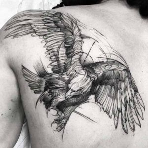 фото тату Орел от 10.03.2018 №009 - tattoo eagle - tattoo-photo.ru