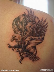 фото тату Орел от 10.03.2018 №010 - tattoo eagle - tattoo-photo.ru