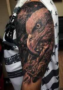 фото тату Орел от 10.03.2018 №019 - tattoo eagle - tattoo-photo.ru