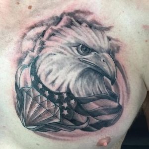 фото тату Орел от 10.03.2018 №020 - tattoo eagle - tattoo-photo.ru