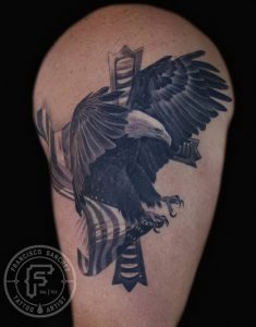 фото тату Орел от 10.03.2018 №023 - tattoo eagle - tattoo-photo.ru