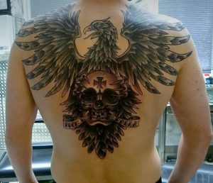 фото тату Орел от 10.03.2018 №025 - tattoo eagle - tattoo-photo.ru