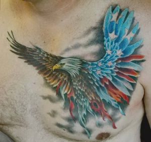 фото тату Орел от 10.03.2018 №029 - tattoo eagle - tattoo-photo.ru