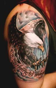 фото тату Орел от 10.03.2018 №030 - tattoo eagle - tattoo-photo.ru