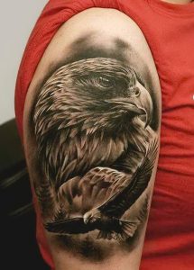 фото тату Орел от 10.03.2018 №031 - tattoo eagle - tattoo-photo.ru