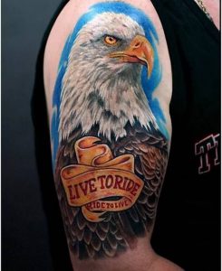 фото тату Орел от 10.03.2018 №050 - tattoo eagle - tattoo-photo.ru