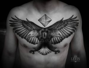 фото тату Орел от 10.03.2018 №067 - tattoo eagle - tattoo-photo.ru