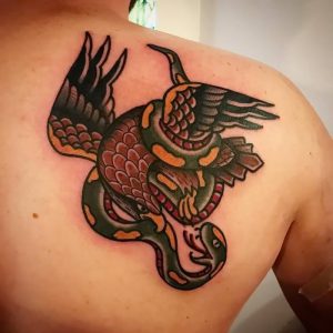 фото тату Орел от 10.03.2018 №073 - tattoo eagle - tattoo-photo.ru
