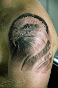 фото тату Орел от 10.03.2018 №075 - tattoo eagle - tattoo-photo.ru