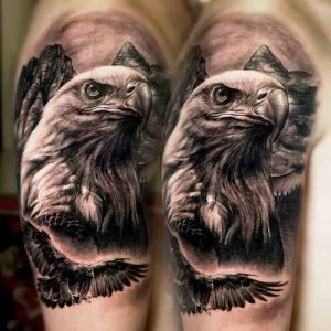 фото тату Орел от 10.03.2018 №079 - tattoo eagle - tattoo-photo.ru
