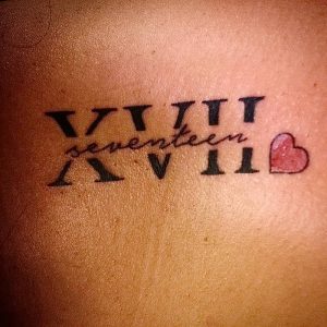 фото тату Римские цифры от 27.02.2018 №007 - tattoos Roman numerals - tattoo-photo.ru