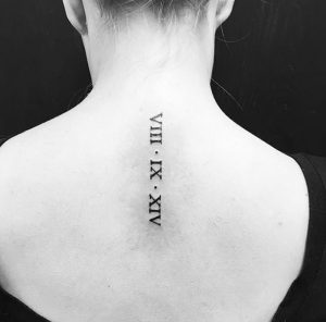 фото тату Римские цифры от 27.02.2018 №009 - tattoos Roman numerals - tattoo-photo.ru