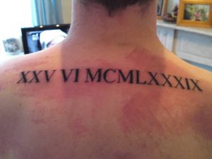 фото тату Римские цифры от 27.02.2018 №023 - tattoos Roman numerals - tattoo-photo.ru