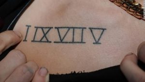 фото тату Римские цифры от 27.02.2018 №025 - tattoos Roman numerals - tattoo-photo.ru