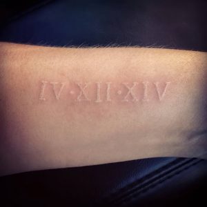фото тату Римские цифры от 27.02.2018 №028 - tattoos Roman numerals - tattoo-photo.ru