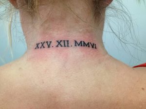 фото тату Римские цифры от 27.02.2018 №031 - tattoos Roman numerals - tattoo-photo.ru