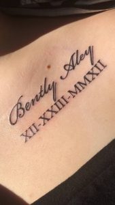 фото тату Римские цифры от 27.02.2018 №043 - tattoos Roman numerals - tattoo-photo.ru