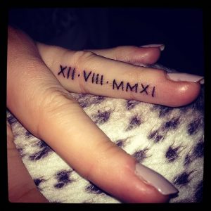 фото тату Римские цифры от 27.02.2018 №058 - tattoos Roman numerals - tattoo-photo.ru