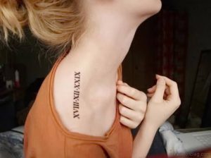 фото тату Римские цифры от 27.02.2018 №078 - tattoos Roman numerals - tattoo-photo.ru