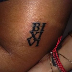 фото тату Римские цифры от 27.02.2018 №079 - tattoos Roman numerals - tattoo-photo.ru