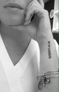 фото тату Римские цифры от 27.02.2018 №080 - tattoos Roman numerals - tattoo-photo.ru