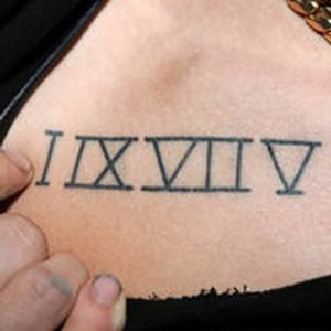 фото тату Римские цифры от 27.02.2018 №084 - tattoos Roman numerals - tattoo-photo.ru